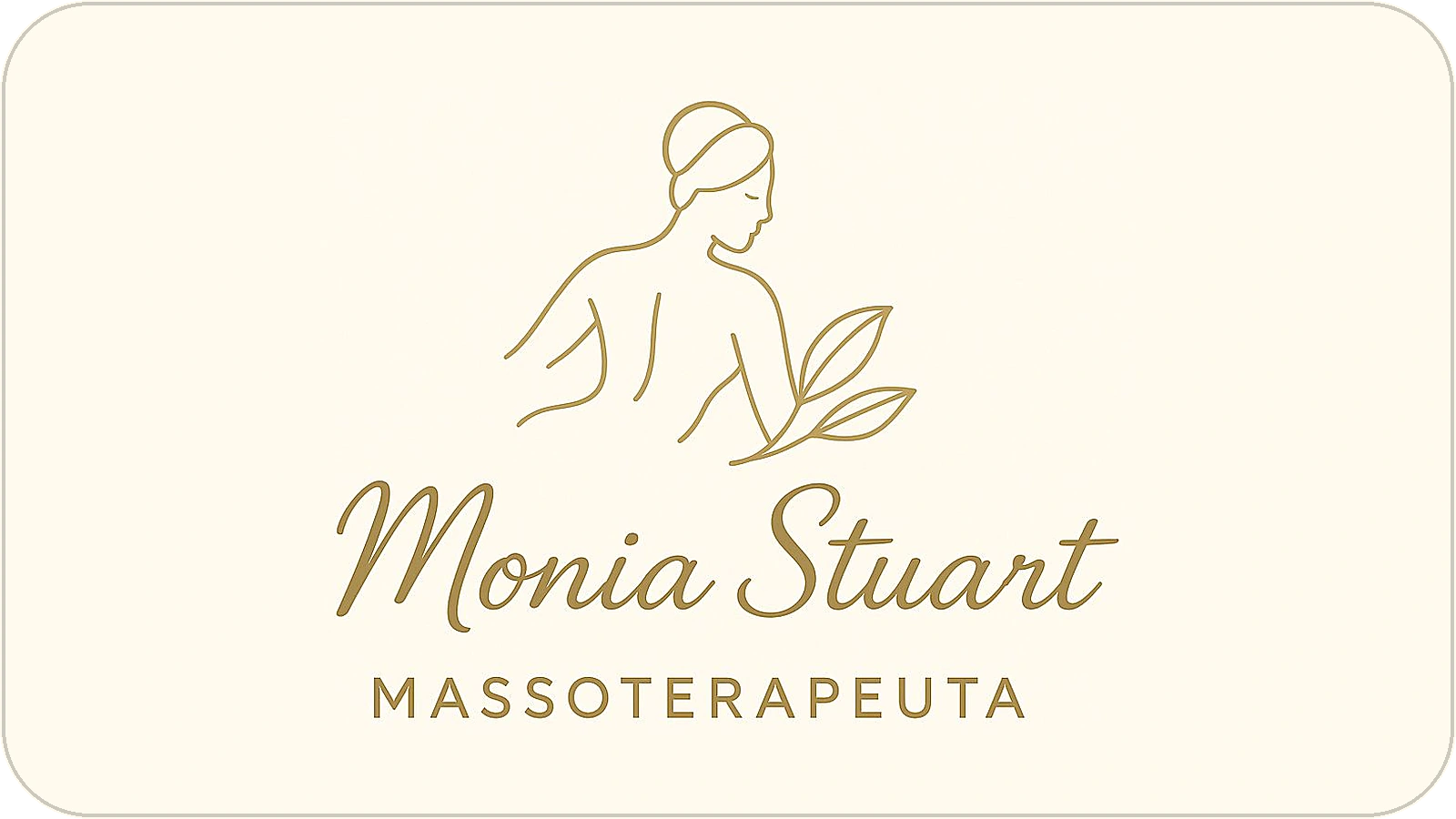 Logótipo Monia Stuart, Massoterapeuta